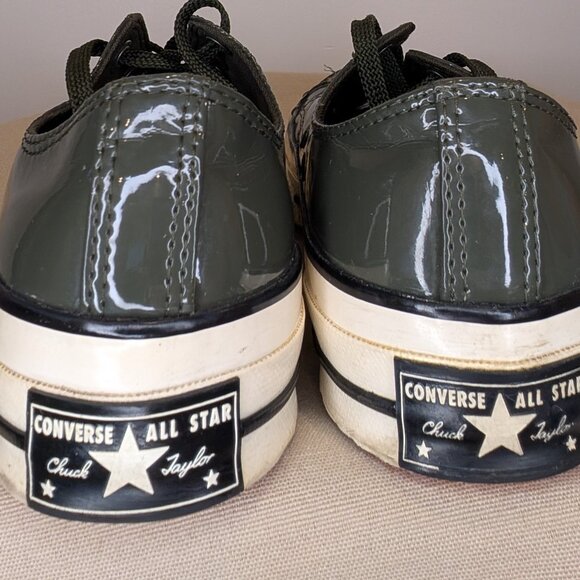 Converse Chuck Taylor 70 Olive Patent Leather - Women 7.5 - Picture 9 of 11